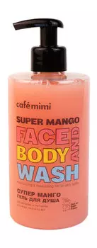 Увлажняющий гель для душа с ароматом манго для всех типов кожи Caf mimi Super Mango Face and Body Wash