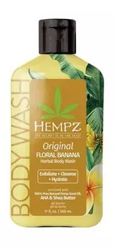 Увлажняющий гель для душа с цветочно-банановым ароматом Hempz Original Floral Banana Herbal Body Wash