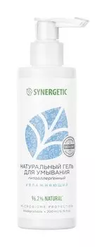 Увлажняющий гель для умывания нормальной, чувствительной и сухой кожи лица Synergetic Увлажняющий гель для умывания