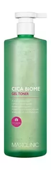Увлажняющий гель-тонер для сухой и чувствительной кожи лица с центеллой Maxclinic Cica Biome Gel Toner