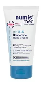 Увлажняющий крем для чувствительной кожи рук с пантенолом Numis Med pH 5.5 Hand Cream