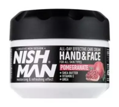 Увлажняющий крем для лица и рук с ароматом граната Nishman All-Day Effective Care Hand and Face Cream Pomegranate