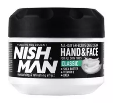 Увлажняющий крем для лица и рук с классическим ароматом Nishman All-Day Effective Care Hand and Face Cream Classic