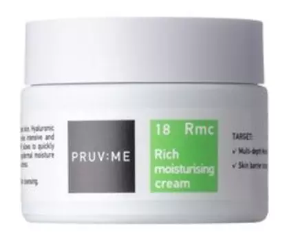 Увлажняющий крем для лица с насыщенной текстурой PRUV:ME Rmc 18 Rich Moisturising Cream