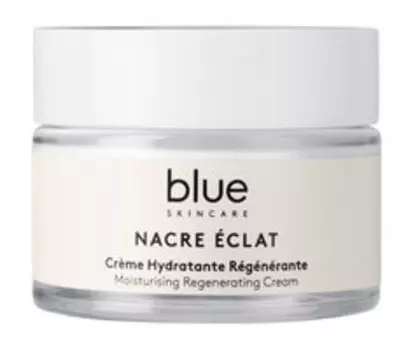 Увлажняющий крем для лица с перламутром и пребиотиками Blue Skincare Moisturizing Regenerating Cream