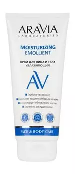 Увлажняющий крем для сухой и атопичной кожи лица и тела Aravia Laboratories Face & Body Care Moisturizing Emollient
