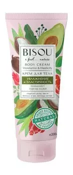 Увлажняющий крем для тела с гидролатом розы, маслами авокадо и ши Bisou I Feel Nature Moisturizing and Elasticity Body Cream