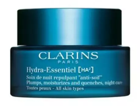 Увлажняющий ночной крем для любого типа кожи лица с гиалуроновой кислотой Clarins Hydra-Essentiel [HA] Night Care All Skin Types