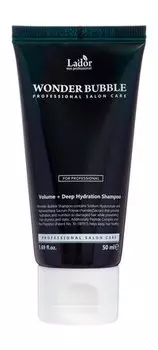 Увлажняющий шампунь для объема сухих и поврежденных волос в мини-формате La'dor Wonder Bubble Shampoo Travel Size