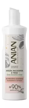 Увлажняющий шампунь для очень сухих и поврежденных волос Anian Nourishment & Softness Argan, Macadamia and Wheat Shampoo