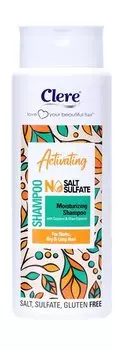 Увлажняющий шампунь для сухих и тусклых волос Clere Coconut and Shea Extracts Moisturing Shampoo