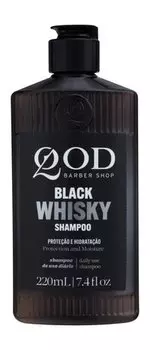 Увлажняющий шампунь для волос QOD Barber Shop Black Whiskey Shampoo