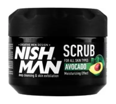 Увлажняющий скраб для лица с маслом авокадо Nishman Avocado Moisturizing Scrub