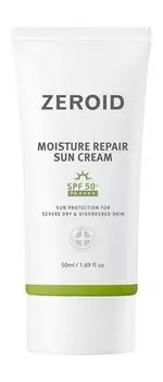 Увлажняющий солнцезащитный крем для сухой и проблемной кожи Zeroid Moisture Repair Sun Cream SPF50+ PA++++
