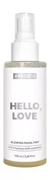 Увлажняющий спрей-мист для сияния кожи лица с экстрактом розеллы #Prosto Hello, Love Glowing Facial Mist
