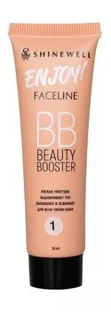 Увлажняющий тональный BB крем для лица Shinewell Faceline BB Beauty Booster