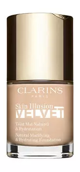 Увлажняющий тональный крем с матовым покрытием Clarins Skin Illusion Velvet Natural Matifying&Hydrating Foundation
