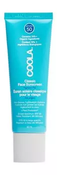 Водостойкий солнцезащитный крем для лица без запаха Coola Classic Face Sunscreen SPF 50 Fragrance-Free