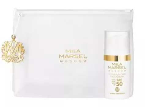 Водостойкий солнцезащитный крем для лица в косметичке MilaMarsel Ultra Sun Care Face Cream SPF 50