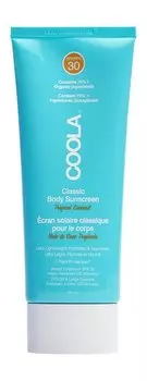 Водостойкий солнцезащитный крем для тела с ароматом кокоса Coola Classic Body Sunscreen SPF 30 Tropical Coconut