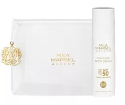 Водостойкий солнцезащитный крем для тела в косметичке MilaMarsel Sun Care Body Cream SPF 50