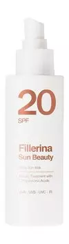 Водостойкое солнцезащитное молочко для тела Fillerina Sun Beauty Body Milk SPF 20