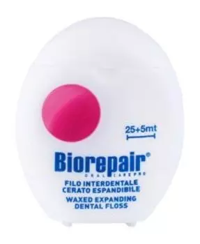 Вощеная расширяющаяся зубная нить Biorepair Waxed Expanding Dental Floss