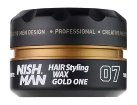 Воск для укладки волос сильной фиксации Nishman Hair Styling Wax 07 Gold One