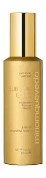 Восстанавливающая сыворотка для сияния сухих, тусклых и поврежденных волос с золотом Miriamquevedo Sublime Gold Leave-In Treatment Shield