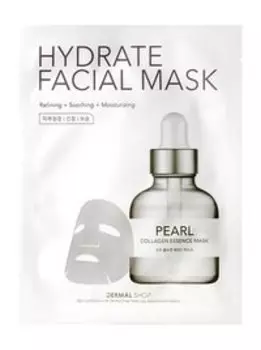 Восстанавливающая тканевая маска для лица с экстрактом жемчуга Dermal Pearl Hydrate Facial Mask