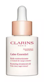 Восстанавливающее масло для чувствительной кожи лица Clarins Calm-Essentiel Restoring Treatment oil