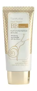 Восстанавливающий BB-крем для лица с муцином улитки FarmStay Snail Repair BB Cream SPF50+/PA+++