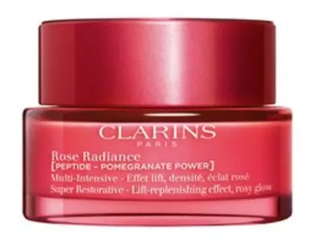 Восстанавливающий дневной лифтинг-крем для сияния кожи лица Clarins Rose Radiance Super Restorative Cream