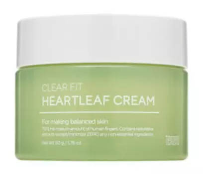 Восстанавливающий крем для лица с экстрактом хауттюйнии Tenzero Clear Fit Heartleaf Cream