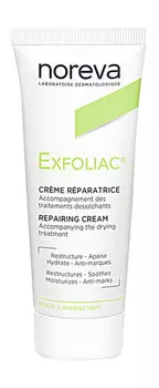 Восстанавливающий крем для раздраженной и проблемной кожи лица Noreva Exfoliac Reconstructive Cream