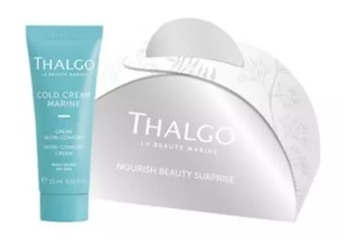 Восстанавливающий крем для сухой и чувствительной кожи лица в мини-формате в подарочной упаковке Thalgo Nourishing Beauty Surprise Cold Cream Marine Nutri-Comfort Cream