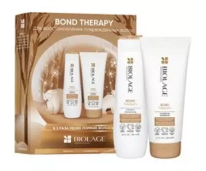 Восстанавливающий набор для ухода за поврежденными волосами Biolage Bond Therapy Set 2024 Winter