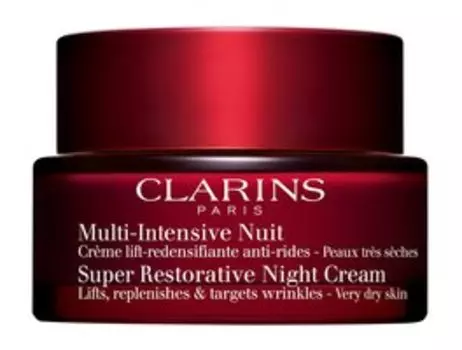 Восстанавливающий ночной крем с эффектом лифтинга для сухой кожи Clarins Super Restorative Night Cream For Very dry skin