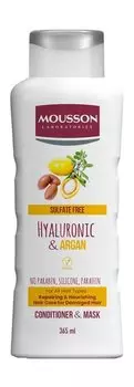 Восстанавливающий питательный кондиционер-маска для всех типов волос Mousson Hyluronic and Argan Repairing And Nourishing Conditioner-Mask