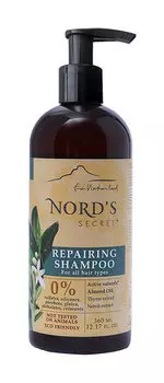 Восстанавливающий шампунь для волос с миндалем и нероли Nord's Secret Repairing Shampoo Neroli Flower and Almond Oil