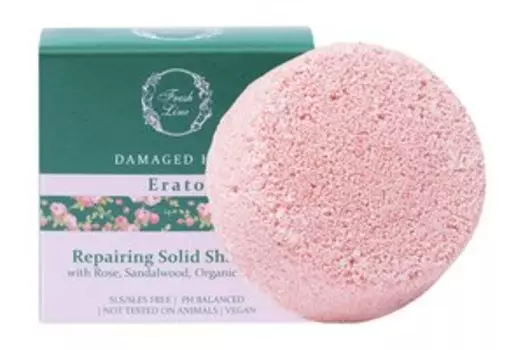 Восстанавливающий твердый шампунь для сухих и поврежденных волос Fresh Line Erato Repairing Solid Shampoo
