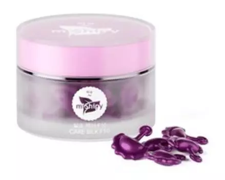 Выравнивающая сыворотка с жемчужной пудрой и пептидами шелка в капсулах miShipy Care Silk F10