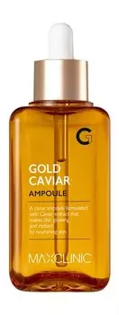 Высококонцентрированная эссенция для лица с экстрактом икры и частицами золота Maxclinic Gold Caviar Ampoule