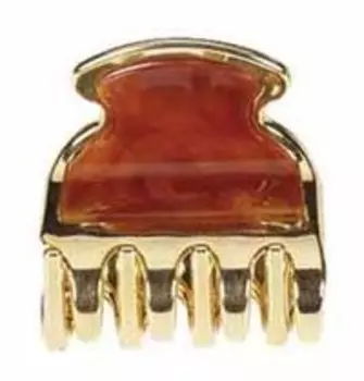 Заколка для волос Janeke Заколка-краб коричневая