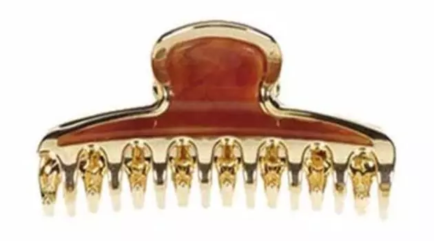 Заколка для волос Janeke Заколка-краб коричневая