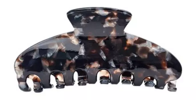 Заколка-краб для волос 10 см Assoro Краб для волос Черный мрамор