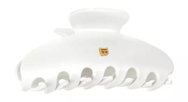 Заколка-краб для волос Balmain Hair Couture Pince Cheveux Large White