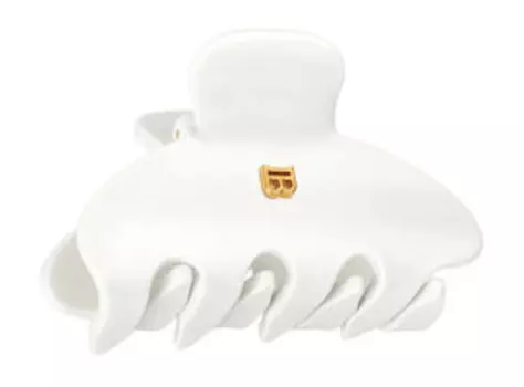 Заколка-краб для волос Balmain Hair Couture Pince Cheveux Small White