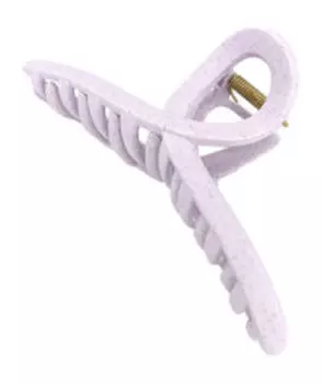 Заколка-краб для волос из натуральной пшеницы Solomeya Straw Claw Hair Clip Butterfly, Lilac