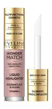 Жидкий хайлайтер для лица с витамином C Eveline Wonder Match Liquid Highlighter